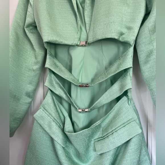 NWT $262 Revolve Atoir The Emily Collared Blazer Dress in Malachite Green - S - Picture 4 of 7